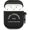Karl Lagerfeld Rue St Guillaume silikónové puzdro pre Airpods 1/2, čierne 57983103059 Karl Lagerfeld Rue St Guillaume silikónové puzdro pre Airpods 1/2, čierne 57983103059