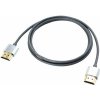 Lindy HDMI M/M 0.5m, Ultra High Speed+Eth, 4K@60Hz, HDMI 2.0, 18G, G pozl. kon., sivý, Slim, Cromo L41670 Lindy HDMI M/M 0.5m, Ultra High Speed+Eth, 4K@60Hz, HDMI 2.0, 18G, G pozl. kon., sivý, Slim, Cromo L41670