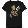 Marvel tričko Guardians of the Galaxy Groot with Tape Čierna XXL Marvel tričko Guardians of the Galaxy Groot with Tape Čierna XXL