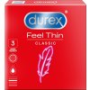 Durex Feel Thin Classic Kondómy 3 ks
