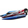 Lean Dálkově ovládaný RC motorový člun modro-stříbrný 14cm Toys Lean Dálkově ovládaný RC motorový člun modro-stříbrný 14cm Toys