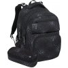 Bagmaster ZIPSTER 25 A studentský set – černý s bielymi květy Bagmaster ZIPSTER 25 A studentský set – černý s bielymi květy