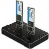 QOC Qoltec 50310 Dokovacia stanica pre 2x M.2 SATA SSD | NGFF | USB typ C QOC Qoltec 50310 Dokovacia stanica pre 2x M.2 SATA SSD | NGFF | USB typ C