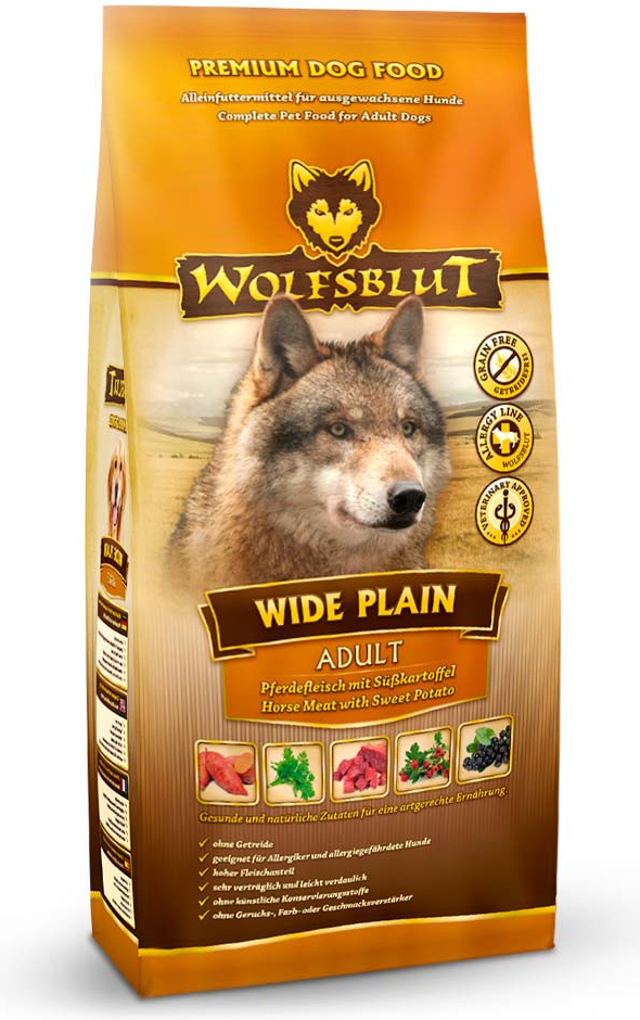 Wolfsblut Wide Plain Adult kôň s batátmi 500 g