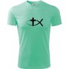 Ježíšova ryba - Pánske tričko Fantasy športové - 3XL ( Mätová ) Ježíšova ryba - Pánske tričko Fantasy športové - 3XL ( Mätová )