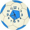 Hodiny Futbalová lopta, modrá