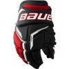 Hokejové rukavice Bauer Supreme FUSE Black/Red Junior 10″ Hokejové rukavice Bauer Supreme FUSE Black/Red Junior 10″