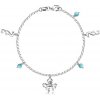 Šperky eshop - Náramok zo striebra 925 - guľôčky, morský koník a chobotnica, karabínka Q08.03 Šperky eshop - Náramok zo striebra 925 - guľôčky, morský koník a chobotnica, karabínka Q08.03