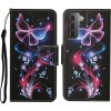 Peňaženkové 3D puzdro PATTERN na Samsung Galaxy S23 5G – Fluorescenčný motýľ Peňaženkové 3D puzdro PATTERN na Samsung Galaxy S23 5G – Fluorescenčný motýľ