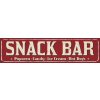 Ceduľa Snack bar 40cm x 10cm Plechová tabuľa Ceduľa Snack bar 40cm x 10cm Plechová tabuľa