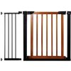 Springos bezpečnostná bariérová zabrána pre schody a dvere čierno hnedá 75/110 cm