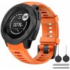 eses Silikónový remienok pre Garmin Instinct a Instinct 2 - Oranžový eses Silikónový remienok pre Garmin Instinct a Instinct 2 - Oranžový