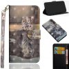 Peňaženkové 3D puzdro na LG K61 - Cat Tiger Peňaženkové 3D puzdro na LG K61 - Cat Tiger