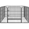tectake 401718 ohrádka pre psíkov a šteňatá železná obdĺžniková - šedá tectake 401718 ohrádka pre psíkov a šteňatá železná obdĺžniková - šedá