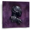 Sablio Obraz BLACK PANTHER z profilu Fialový hmlistý - 50x50 cm Sablio Obraz BLACK PANTHER z profilu Fialový hmlistý - 50x50 cm