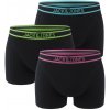 JACK & JONES - boxerky 3PACK Jacglow black with happy color waist - limitovaná fashion edícia-M (82-87 cm) JACK & JONES - boxerky 3PACK Jacglow black with happy color waist - limitovaná fashion edícia-M (82-87 cm)
