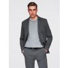 Ombre Men's SLIM knit jacket with subtle texture - graphite čierna | šedá | svetlomodrá | krémová | viacfarená M Ombre 5902228883678 Ombre Men's SLIM knit jacket with subtle texture - graphite čierna | šedá | svetlomodrá | krémová | viacfarená M Ombre 5902228883678