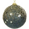 EUROFIRANY Ozdoba vianočná guľa 8cm granátová EUROFIRANY Ozdoba vianočná guľa 8cm granátová