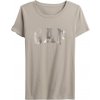 GAP Dámske tričko V SS LOGO CLASSIC TEE béžová GAP Dámske tričko V SS LOGO CLASSIC TEE béžová