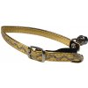 HUHUBAMBOO obojok CAT s vlnkou 1x32 cm, zlatý HUHUBAMBOO obojok CAT s vlnkou 1x32 cm, zlatý