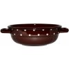 Metalac smaltovaná miska s 2 ušami 16 cm - 1L hnedá s bodkami Metalac smaltovaná miska s 2 ušami 16 cm - 1L hnedá s bodkami