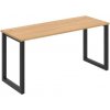 Hobis Pracovný stôl UNI O, 160x75,5x60 cm, dub/čierna Hobis Pracovný stôl UNI O, 160x75,5x60 cm, dub/čierna