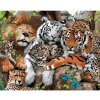Diamondi Diamantové maľovanie - LEV, TIGRI A ĎALŠIE MAČKOVITÉ ŠELMY (HOWARD ROBINSON) Rámovanie: bez rámu a bez vypnutia plátna, Rozmer: 40x50 cm Diamondi Diamantové maľovanie - LEV, TIGRI A ĎALŠIE MAČKOVITÉ ŠELMY (HOWARD ROBINSON) Rámovanie: bez rámu a bez vypnutia plátna, Rozmer: 40x50 cm