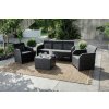 KETER ROSALIE 5 SEATER SET WITH STORAGE TABLE antracit/sivá (249582)