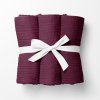 Biante Mušelínová plienka/dečka Nature MSN-044 Burgundská vínová - ZVÝHODNENÁ SADA 3 KS 120x120 cm - Sada 3 ks Biante Mušelínová plienka/dečka Nature MSN-044 Burgundská vínová - ZVÝHODNENÁ SADA 3 KS 120x120 cm - Sada 3 ks