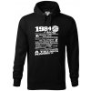 1984 v kocke - Mikina pánska Cape s kapucňou - 4XL ( Čierna ) 1984 v kocke - Mikina pánska Cape s kapucňou - 4XL ( Čierna )