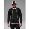 Ombre Men's sweatshirt with decorative front zips - black čierna L Ombre 5907064510528 Ombre Men's sweatshirt with decorative front zips - black čierna L Ombre 5907064510528