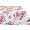 Mondo Italia Bavlnený obrus ruže Ružová Kruh Ø 140 cm Mondo Italia Bavlnený obrus ruže Ružová Kruh Ø 140 cm
