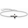 Thomas Sabo A2173-167-11-L19V Silver náramek With Black Cross Romance Thomas Sabo A2173-167-11-L19V Silver náramek With Black Cross Romance