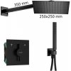 HG Set 8 - Sprchový systém pod omietku, komplet - zmiešavacia batéria, čierna matná HG Set 8 - Sprchový systém pod omietku, komplet - zmiešavacia batéria, čierna matná