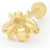 Lillian Vassago Zlatý piercing labreta s motívom včely LLV92-GPI048LB Lillian Vassago Zlatý piercing labreta s motívom včely LLV92-GPI048LB