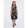 Čierne dievčenské kvetované šaty ORSAY 3/4 Čierne dievčenské kvetované šaty ORSAY 3/4