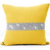 Mondo Italia Obliečka na vankúš Glamour so zirkónmi žltá Žltá 50x50 cm Mondo Italia Obliečka na vankúš Glamour so zirkónmi žltá Žltá 50x50 cm