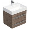 Kúpeľňová skrinka s umývadlom SAT Cube Way 60x53x46 cm dub Wellington mat CUBE46602DWSAT Kúpeľňová skrinka s umývadlom SAT Cube Way 60x53x46 cm dub Wellington mat CUBE46602DWSAT