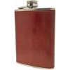 Ploskačka kožená hnedá 270ml (Vysokokvalitná ploskačka z kovu) Ploskačka kožená hnedá 270ml (Vysokokvalitná ploskačka z kovu)