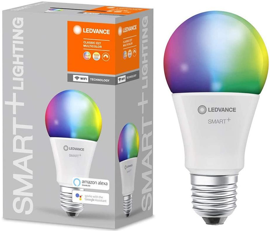 Ledvance SMART+WIFI LED světelný zdroj, 9 W, 806 lm, RGB, teplá studená bílá, E27