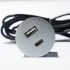 VERSALOGIC VersaPick, 1x USB A/C, guľatý, nerez VERSALOGIC VersaPick, 1x USB A/C, guľatý, nerez
