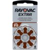 Batérie do načúvacích prístrojov 8 ks Rayovac Extra 312 Batérie do načúvacích prístrojov 8 ks Rayovac Extra 312