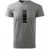 Limited edition 1984 pruh - Klasické pánske tričko vyššej gramáže - 4XL ( Tmavosivý melír ) Limited edition 1984 pruh - Klasické pánske tričko vyššej gramáže - 4XL ( Tmavosivý melír )