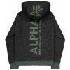 Alpha Industries Back Print Hoody Camo mikina pánska black camo