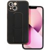 Kryt na Apple iPhone 14 Plus Forcell Leather Kickstand čierne Kryt na Apple iPhone 14 Plus Forcell Leather Kickstand čierne