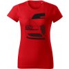 T-ričko Alfa Romeo 147 dámske tričko Farba trička: Červená, Farba potlače: Čierna, Veľkosť: S T-ričko Alfa Romeo 147 dámske tričko Farba trička: Červená, Farba potlače: Čierna, Veľkosť: S