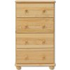 Bývaj s nami SK, KD111 Komoda so 4 zásuvkami, šírka 55 cm, prírodná borovica masív Bývaj s nami SK, KD111 Komoda so 4 zásuvkami, šírka 55 cm, prírodná borovica masív