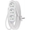 EMOS P0315R Prodlužovací kabel 5 m / 3 zásuvky / bílý / PVC / 1,5 mm2 EMOS P0315R Prodlužovací kabel 5 m / 3 zásuvky / bílý / PVC / 1,5 mm2