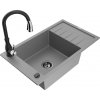 MEXEN/S MEXEN/S - Elias Elias granitový drez 1-miska s odkvapkávačom vrátane batérie Savita, šedá 6511-71-672601-70-B MEXEN/S MEXEN/S - Elias Elias granitový drez 1-miska s odkvapkávačom vrátane batérie Savita, šedá 6511-71-672601-70-B