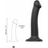 Strap-On-Me Semi-Realistic Dual Density Bendable Dildo Bla